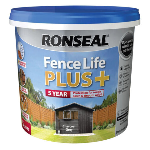 Ronseal Fence Life Plus+ Charcoal Grey 5 litre