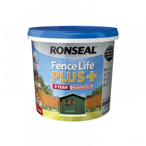 Ronseal Fence Life Plus+ Forest Green 5 litre