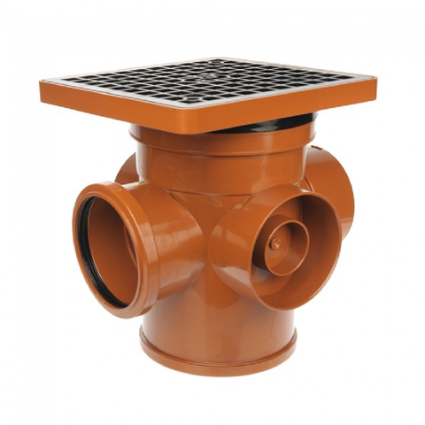 Drainage 110mm Bottle Gully Back Inlet Square Top